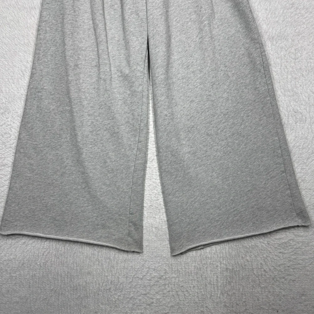Aerie Sweatpants Gray Wide Leg Cotton Lounge Pants Sweats Women's Size M - Picture 3 of 14